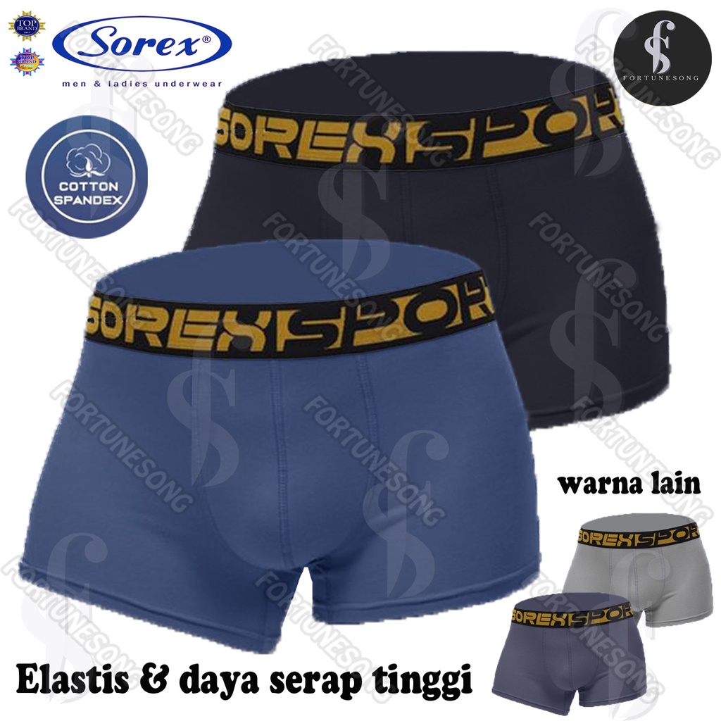 Sorex - Celana Dalam Pria Sorex Boxer Bahan Katun Super Adem/Boxer Sorex/CD Cowo Sorex