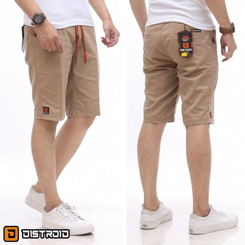 Celana Chino Pendek Pria Chinos Rib Pendek Distro Premium Size 28-38