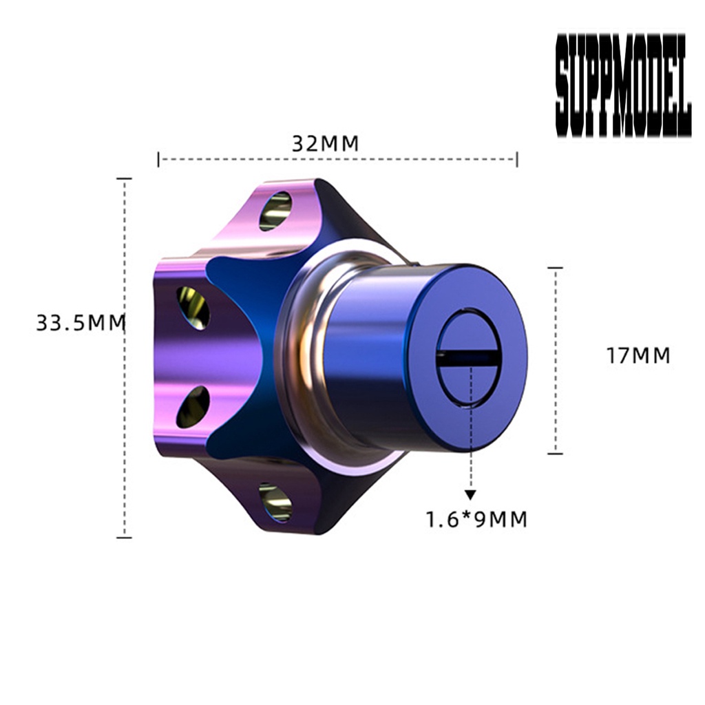 &lt; Suppmodel &gt; Cover Kepala Kunci Bahan Titanium Aluminum Untuk Motor