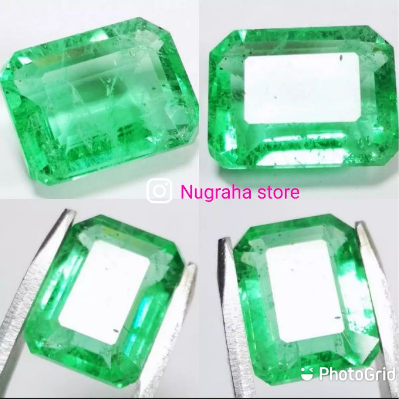 PERMATA TERLARIS CHATAM ASLI ZAMRUD COLOMBIA OCTAGON