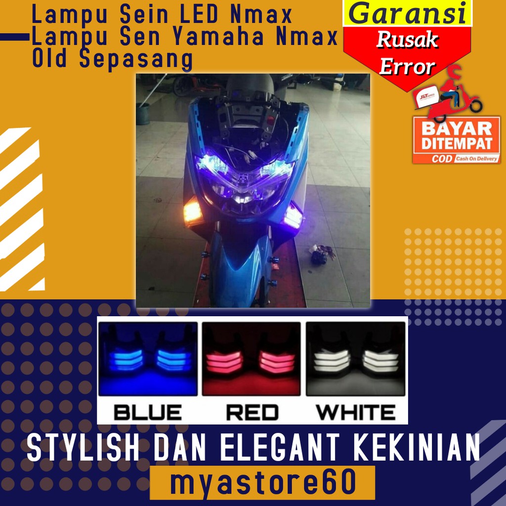 Lampu Sein LED Nmax Lampu Aksesoris Variasi Sen Yamaha Nmax Old Sepasang Trendy Kekinian Terbaru