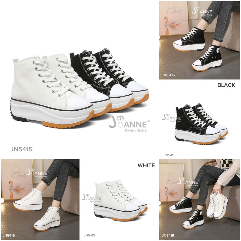 JOANNE Casual Wedges Sneakers Shoes #JN5415 ORIGINAL