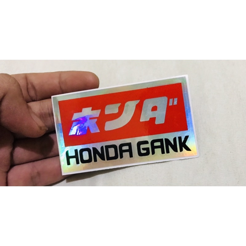 Stiker Honda Gank