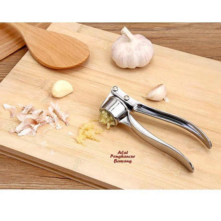 ALAT PENGHANCUR PENCINCANG BAWANG PUTIH STAINLESS STEEL GARLIC PRESS