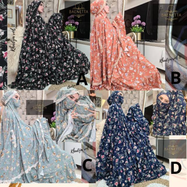 Mukena Khadija 11  Baenetta (Siap Kirim)