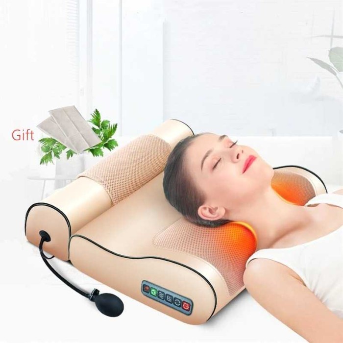 Bantal Pijat Leher Elektrik Infrared Heating Neck Alat Pijat Memijat