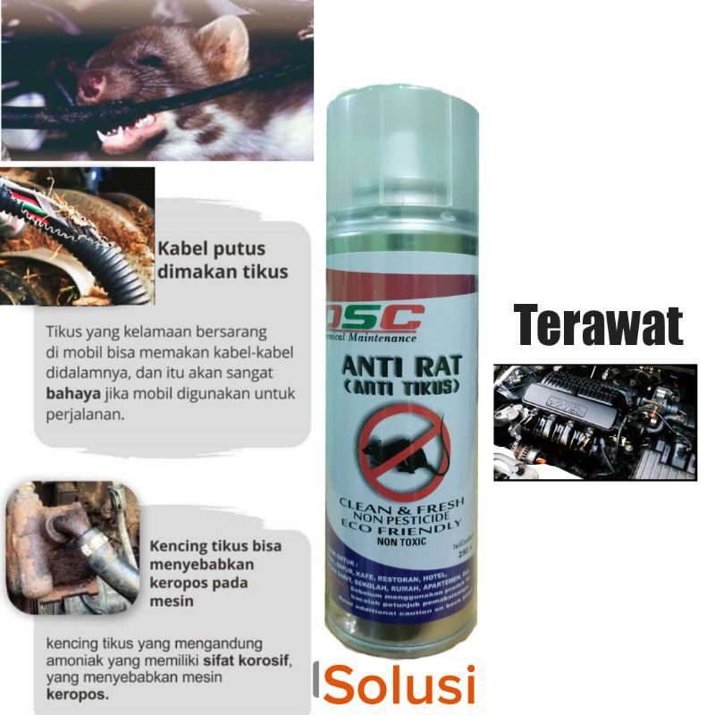 Pengusir tikus mobil DSC anti tikus anti rat 250 ml