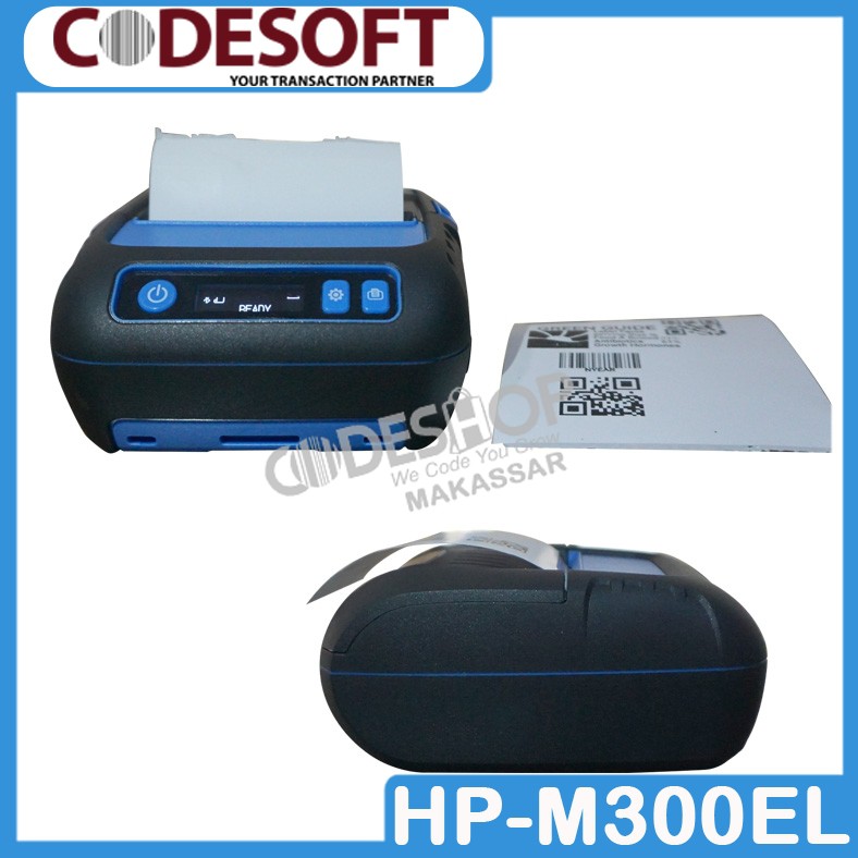 Printer Thermall &amp; Label Barcode Bluetooth Codesoft HPM300EL HP-M300EL