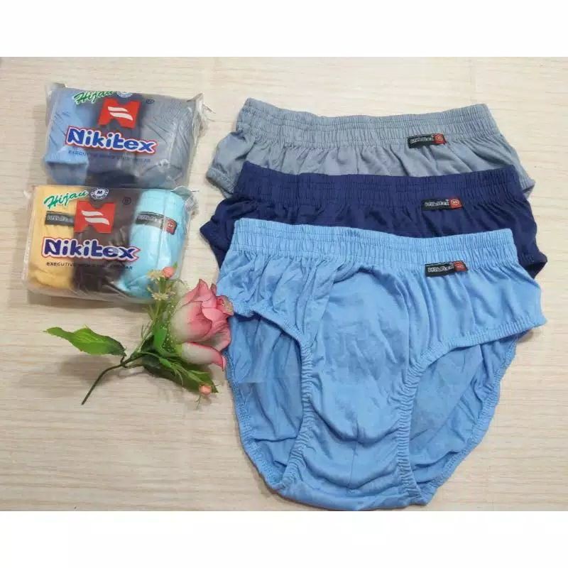 Celana Dalam Pria Nikitex Termurah isi 3 Pcs | CD Cowok Pria Laki Laki Dewasa Size M L XL