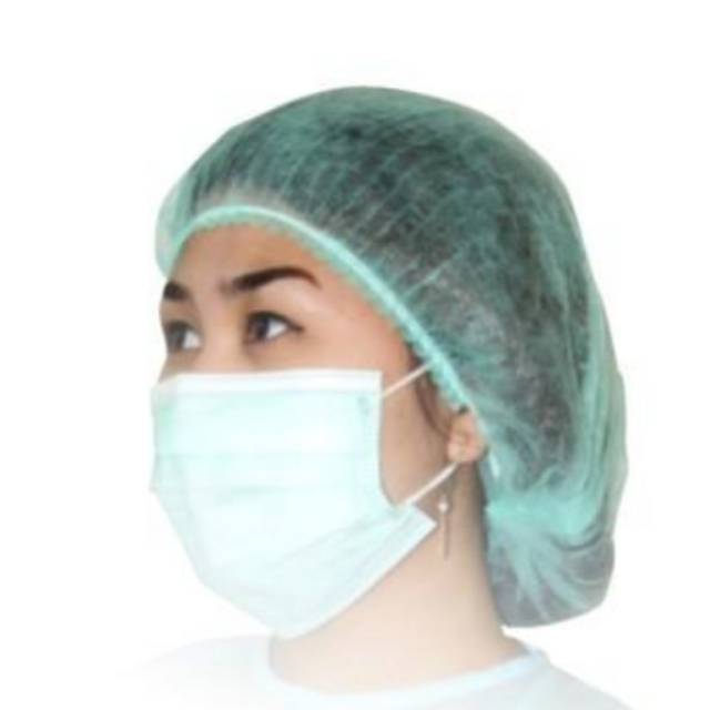 APD nurse cap hair net penutup kepala  medis Shopee 