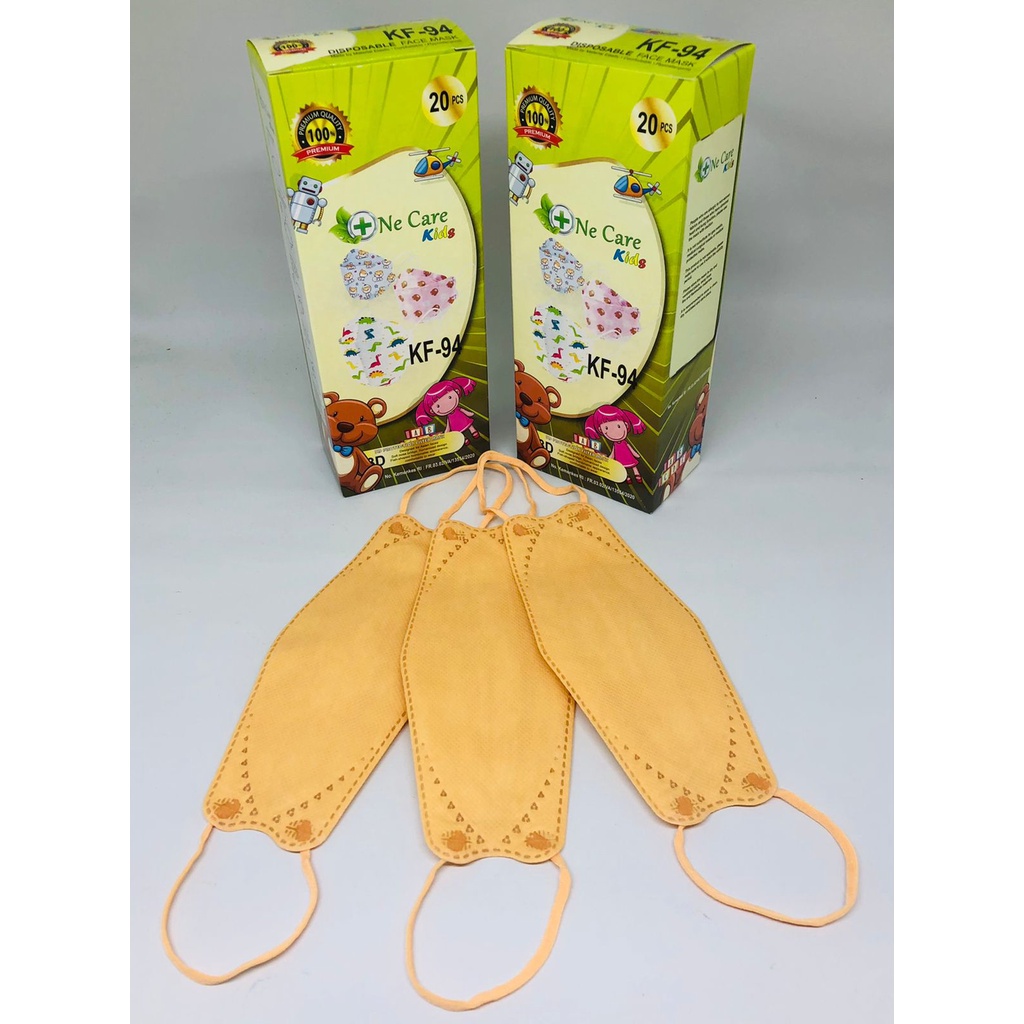 Masker ANAK KF94 tebal OneCare korea kids face mask motif Box