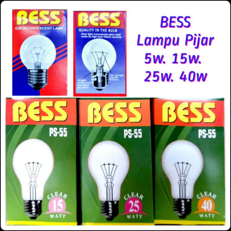 Bess Lampu Pijar Bohlam DOP