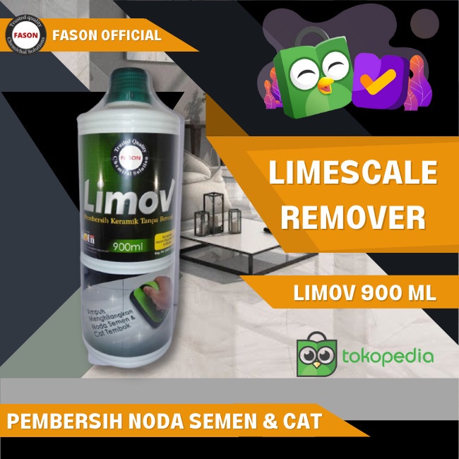 Pembersih Noda Semen &amp; Cat pada Keramik / Granit FASON Limov (900 ml)