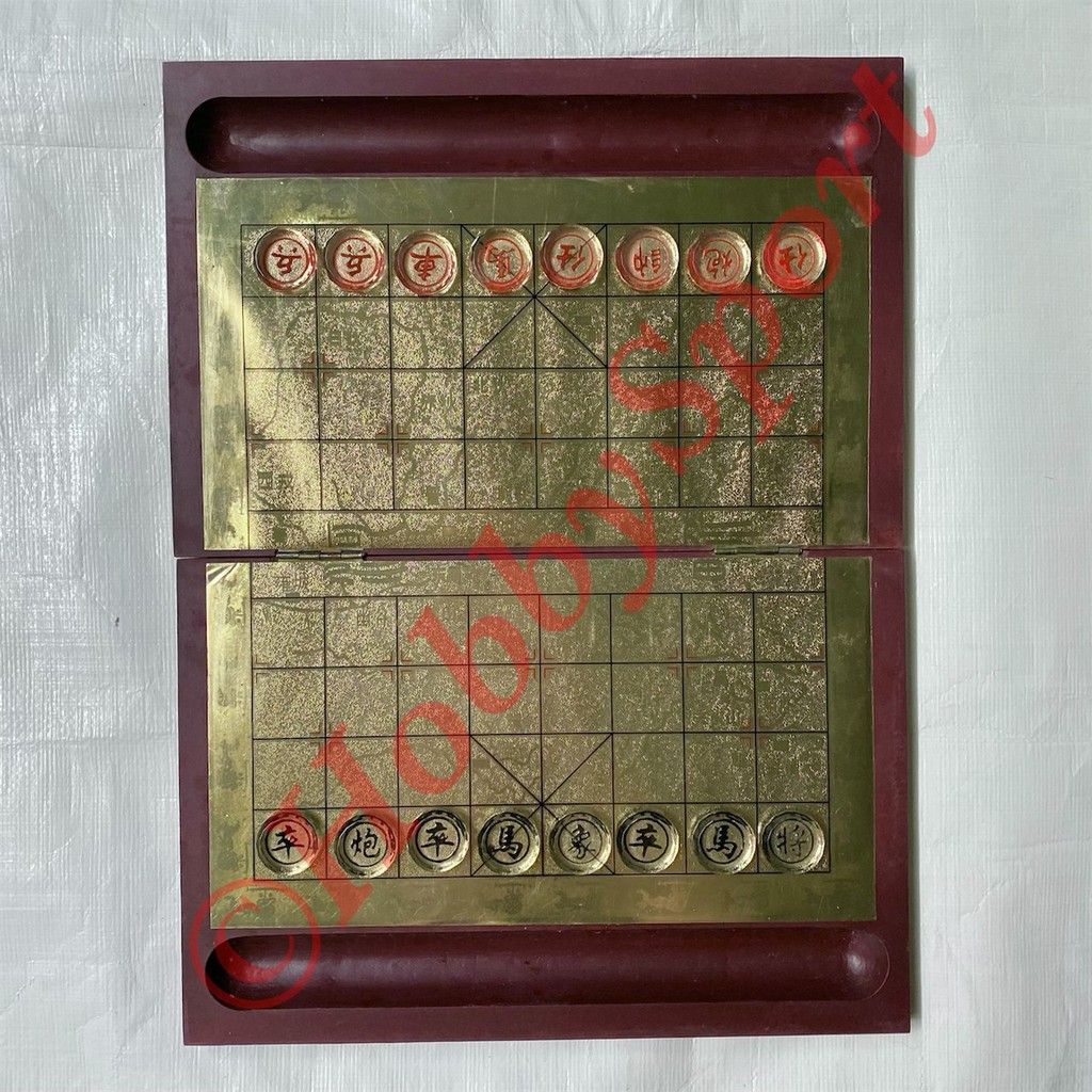 Papan Catur Cina Lux Kayu China Chess Board Chinese Xiang Qi Lipat Top