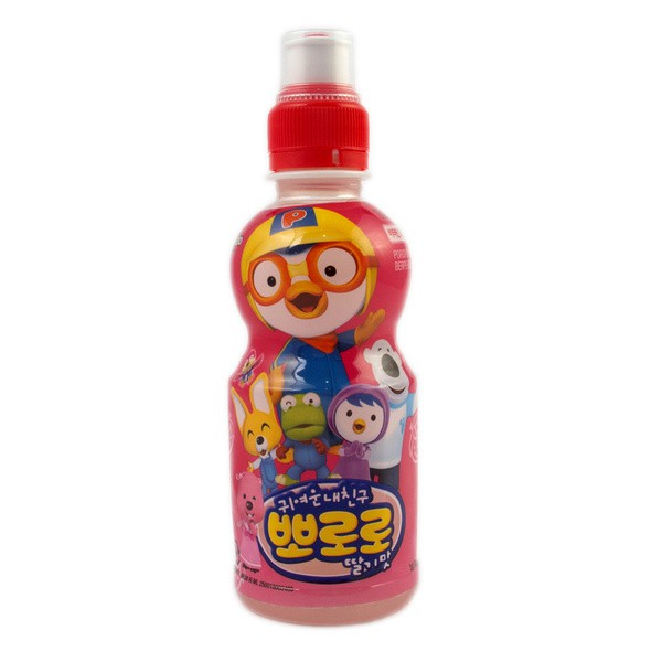 

PORORO Paldo StrawBerry Drink 235ml - Minuman Anak Rasa Stroberi Botol