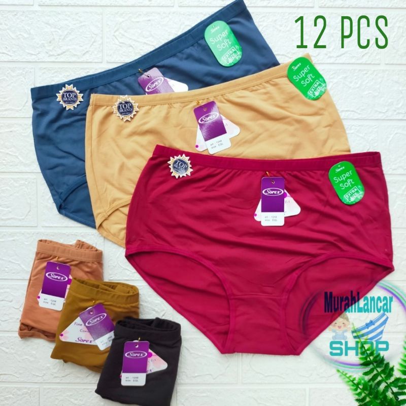 Cd Wanita Jumbo Lusinan Sorex 1248 | Celana Dalam Wanita Ukuran Besar
