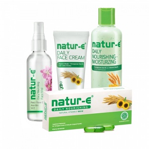 ⭐BAGUS⭐ NATUR-E Daily Nourishing Series | 100IU Moisturizing Lotion 100 245 Face Cream Face MIst