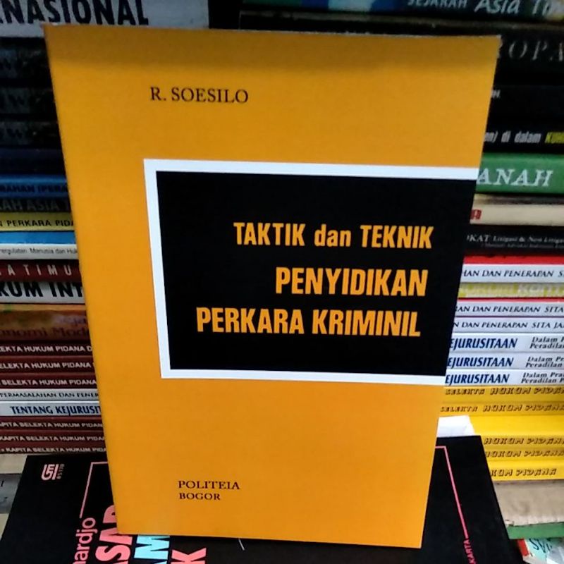 Jual Taktik Dan Teknik Penyidikan Perkara Kriminal | Shopee Indonesia