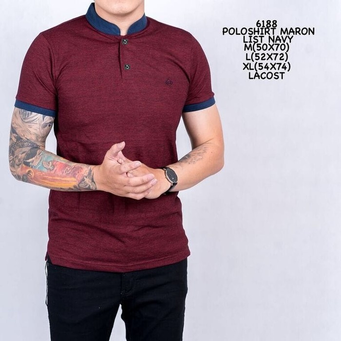 Maxi Soft Polo Shirt / Wangki / Kaos Berkerah Abu Misty/ASh Sport Lacoste CVC 24s