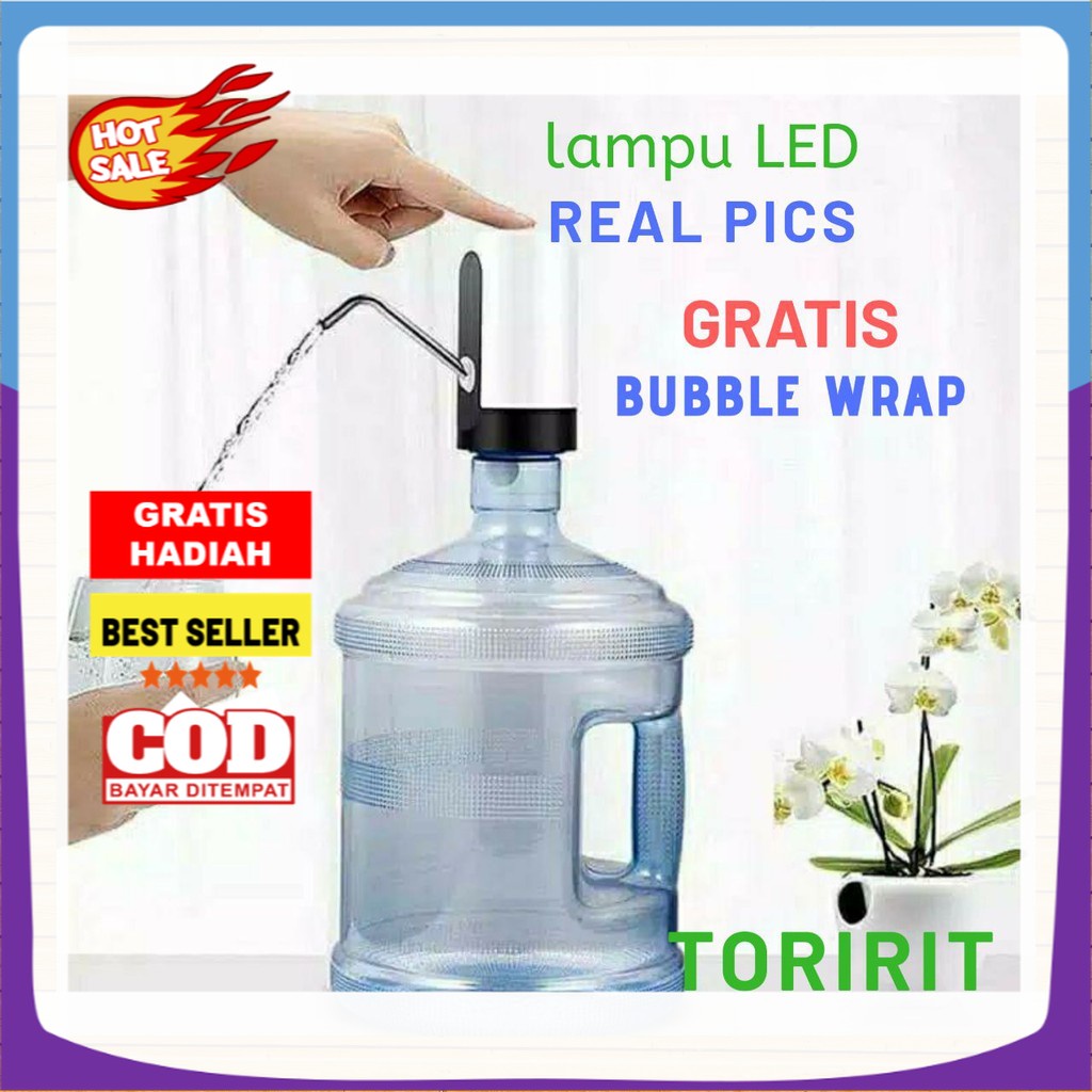 TERLARIS Pompa Galon Elektrik TUUMYY OLL-012B LED Pencetan Air Minum Otomatis Murah  Automatic Water