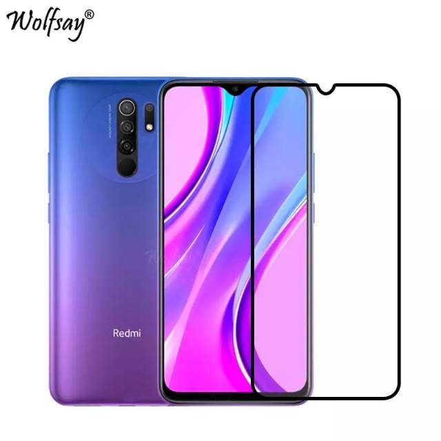 2in1 TG Anti Gores Layar Kamera Redmi 9 -Tempered Glass 9D Xiaomi Redmi 9 Pelindung Kamera Layar