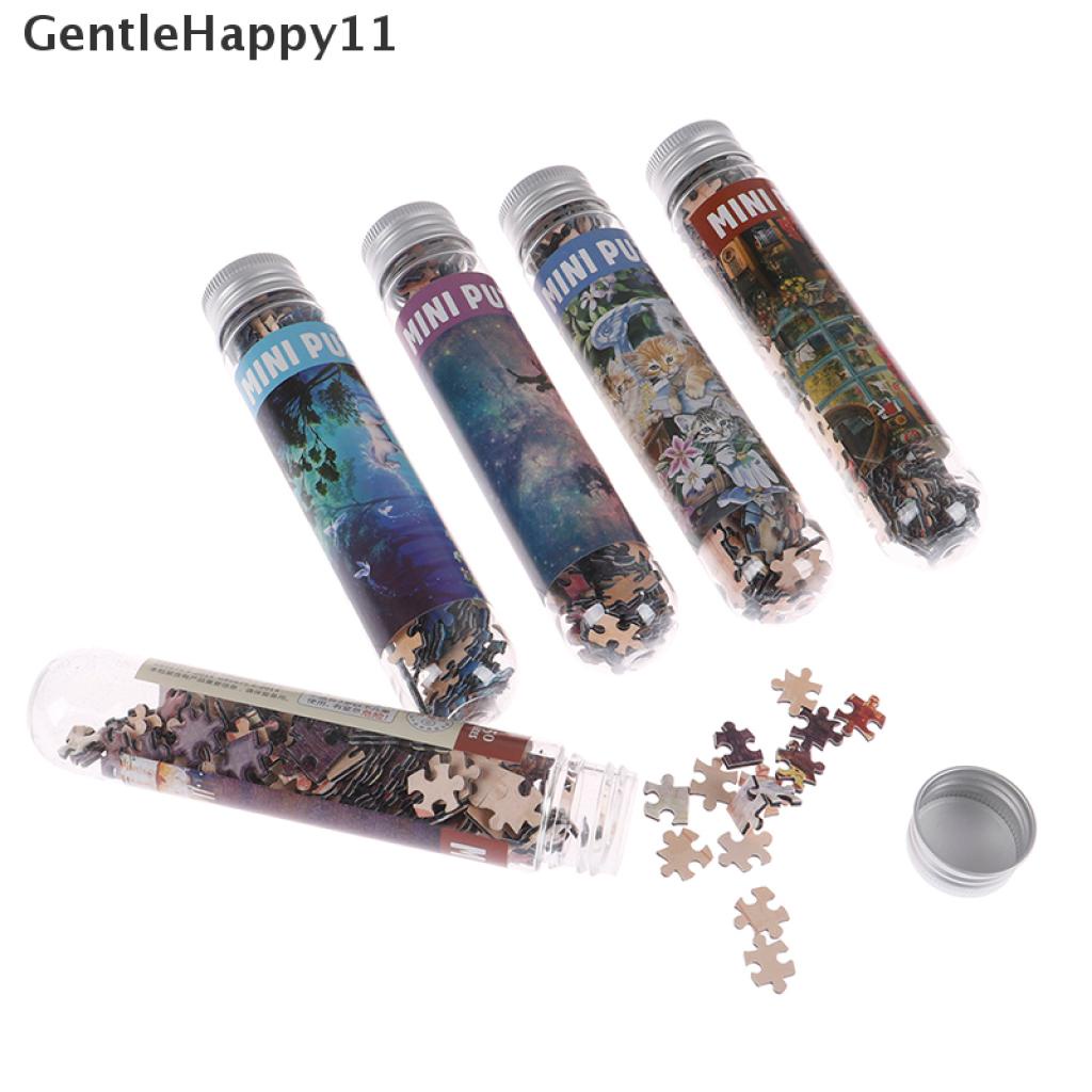 Gentlehappy 150Pcs / Set Mainan Edukasi puzzle Tabung Reaksi Motif Lukisan Minyak Untuk Anak / Dewasa