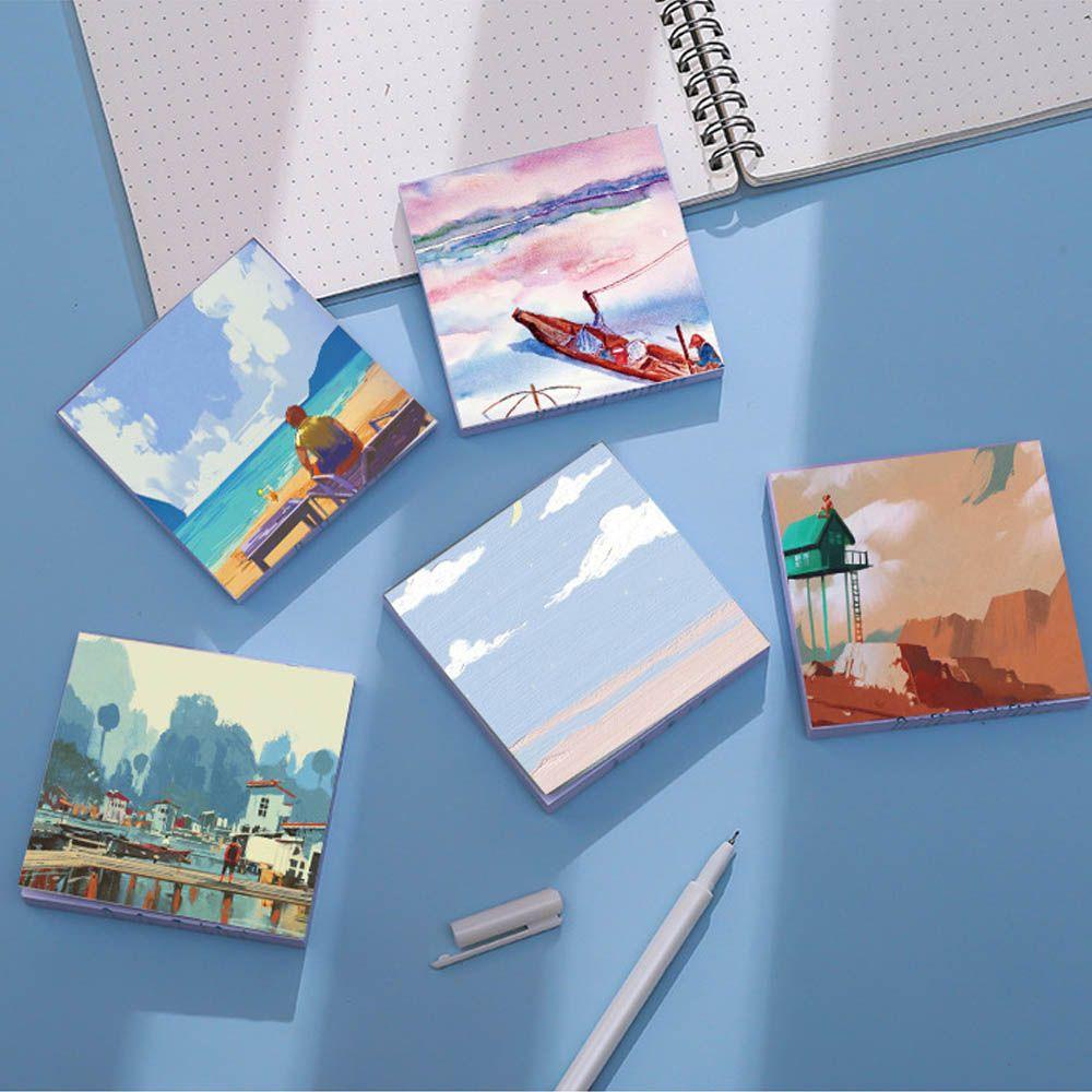 Top 90man Memo Pad Diary Scrapbooking Daun Longgar Handbook Decor Notepad