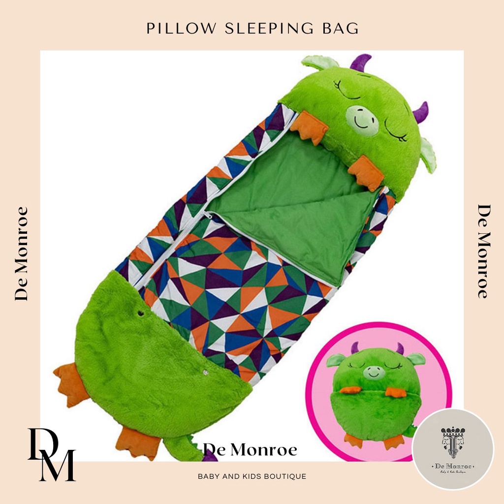 Sleeping bag kasur lipat tidur matras baby bayi hingga anak kecil All in one Bisa jadi Bantal Lucu Karakter Animal Hewan Bahan Sejuk tidak membuat Gerah