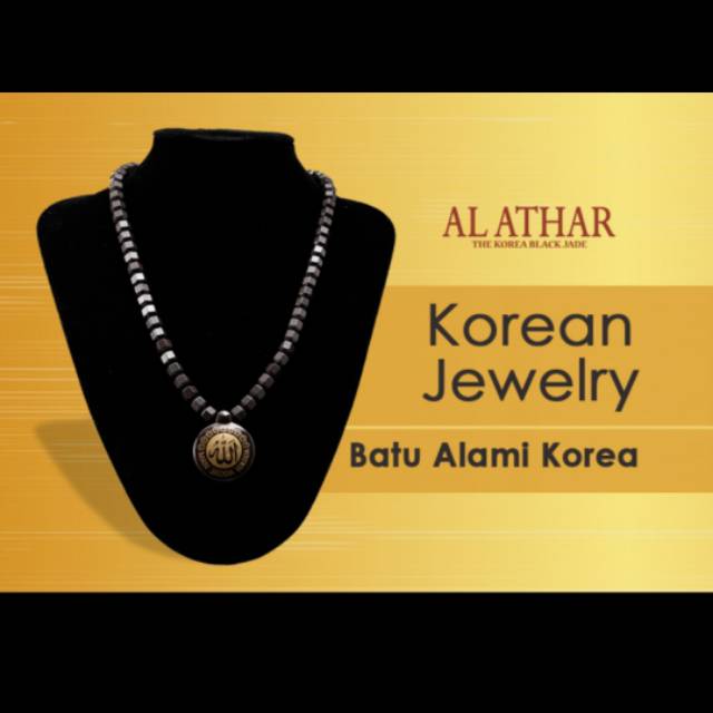Promo - AL ATHAR - kalung kesehatan - Black Jade