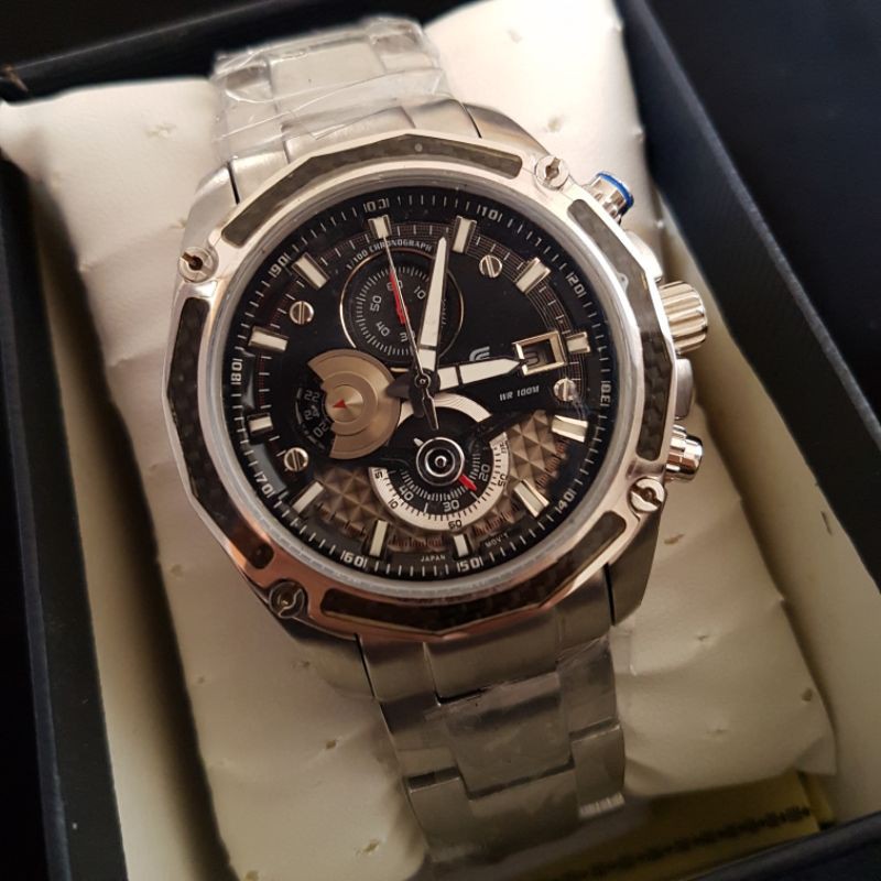 JAM TANGAN PRIA COWOK CASIO EDIFICE EFR506 BLACK DIAL