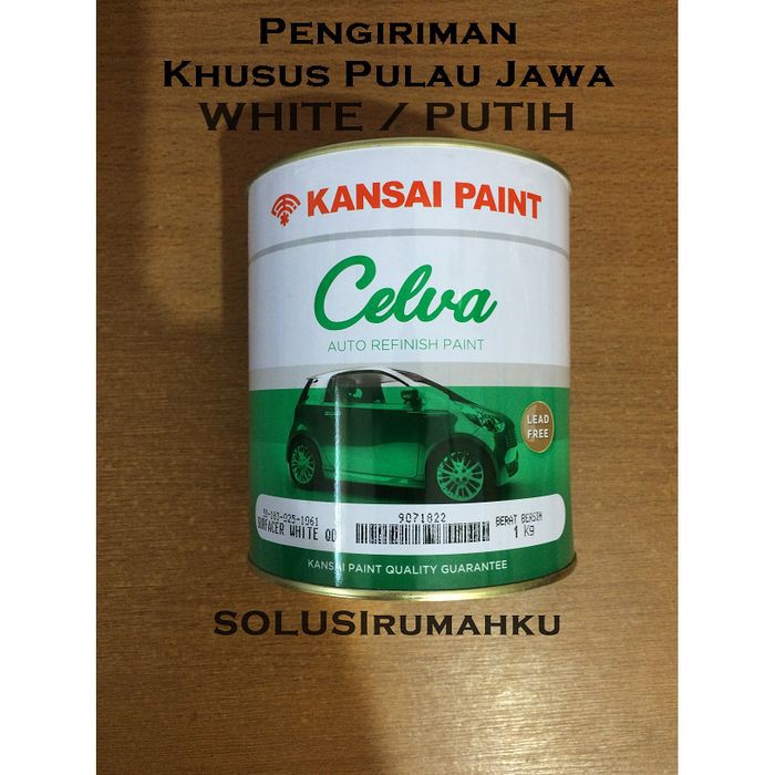 

MENI CELVA PUTIH KANSAI PAINT 1 KG / CAT DASAR PRIMER WHITE SRNew1504