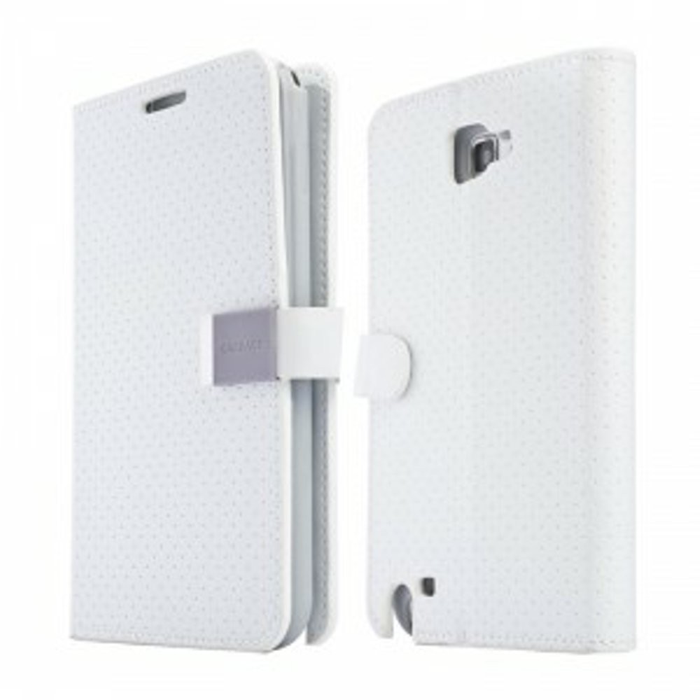AKSESORIS HP TERBARU Capdase Folder Case Sider Polka Samsung Galaxy Note 2 - White