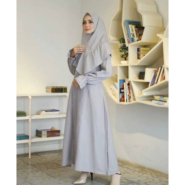 PAKAIAN MUSLIM WANITA -  ASYAFA SET - SETELAN HIJAB - PAKAIAN TERLARIS
