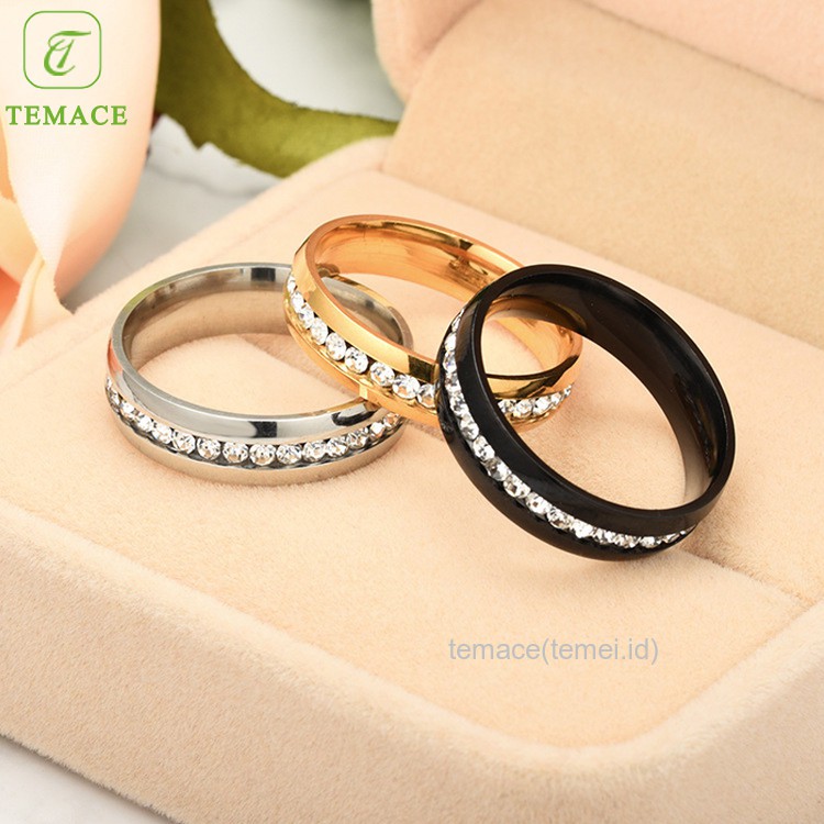 CINCIN TITANIUM COUPLE PRIA WANITA ANTI KARAT ANTI LUNTUR KEREN