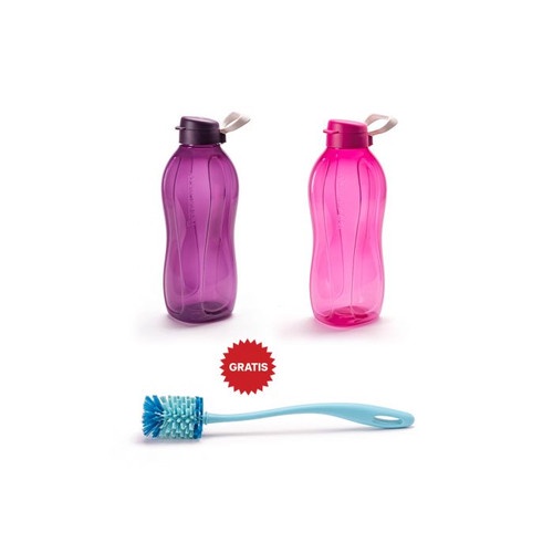 Tupperware - SET Botol minum ECO 2 liter FREE SIKAT PEMBERSIH (2)
