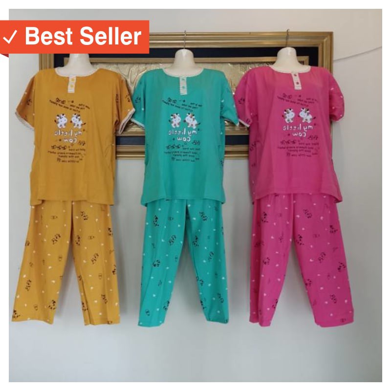 MURAH FASHION BAJU CEWEK / (Tokobonay)Tessa jumbo Baju tidur kaos CP jumbo