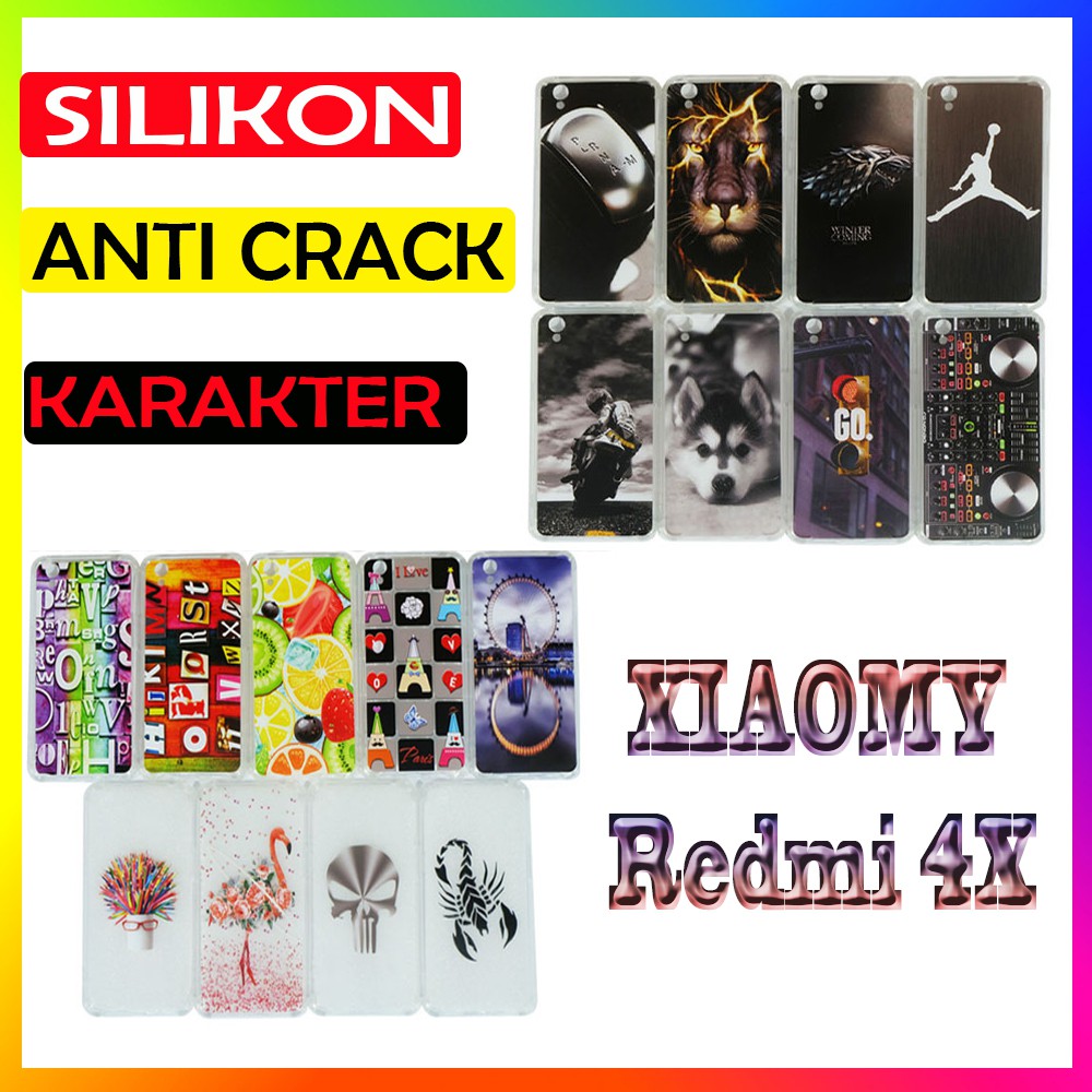 Case Silicone Xiaomi Redmi 4x Kesing Silikon Soft Case Handphone  Casing UltraThin Anti Crack HP