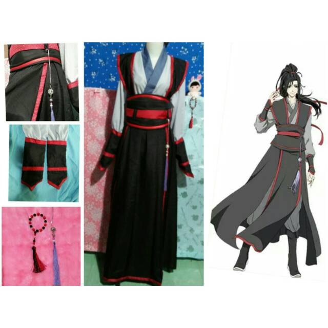 Wei wuxian cosplay costume/baju china/mo dao zu shi/kostum cowok