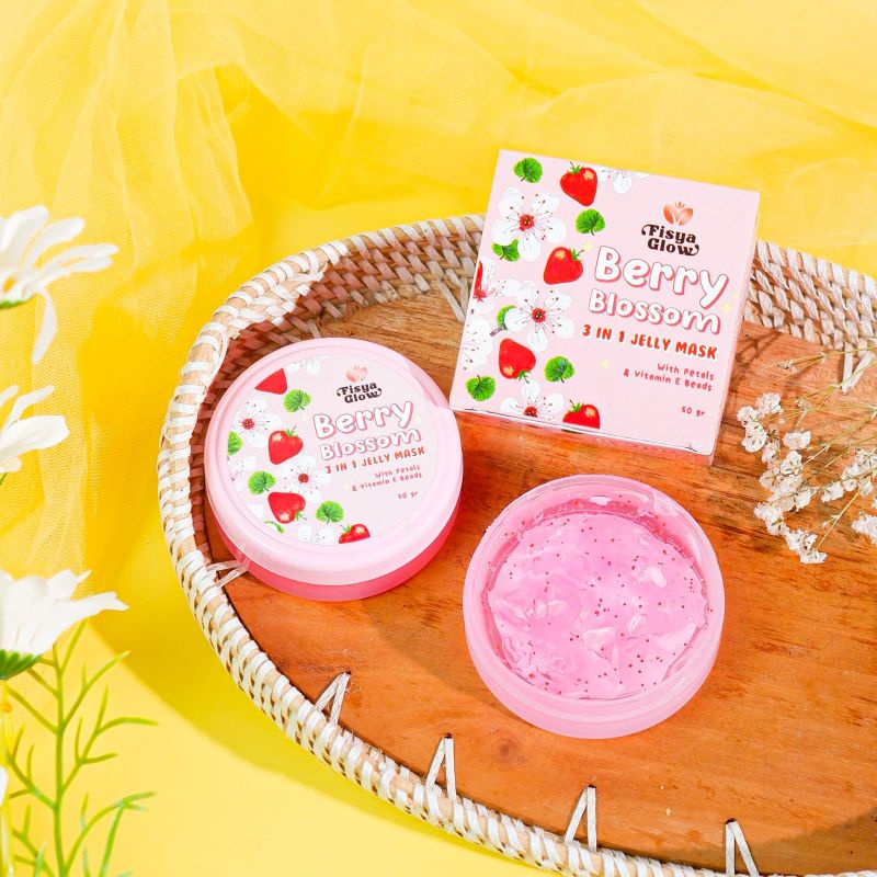 [BPOM] JELLY MASK 3 IN 1 BERRY BLOSSOM BY FISYAGLOW