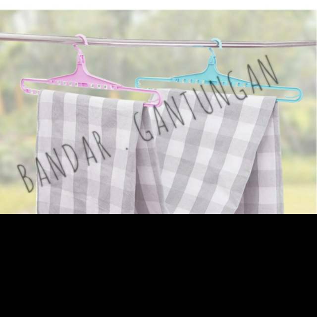 Hanger Handuk Dan Sejadah Gantungan Jemuran Seprei Selimut Gantungan Multifungsi Bisa Di Geser(BH)