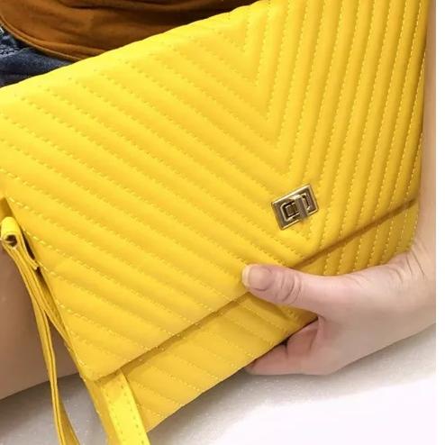 "COP. 801336"  TAS  WANITA CLUTCH chevron handbag wanita CHEVRON YSL IMPORT BATAM