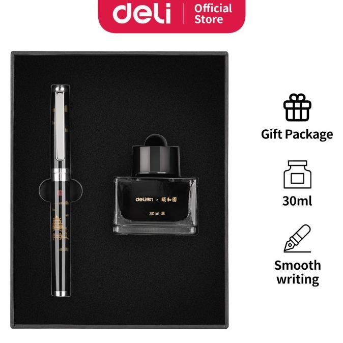 

PROMO Deli Summer Palace Fountain Pen Set Pulpen Fountain (Hitam) S168/PULPEN GEL/PULPEN LUCU/PULPEN 1 PACK/PENSIL WARNA/PENSIL 2B/PENGHAPUS JOYKO/PENGHAPUS LUCU/RAUTAN PENSIL PUTAR/RAUTAN ELEKTRIK/SPIDOL WARNA/SPIDOL PERMANEN/SPIDOL WHITEBOARD/CORRECTION