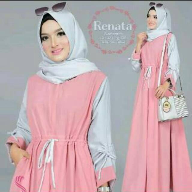 HARGA PROMO TERMURAH !!! RENATA DRESS SEMUA WARNA READY
