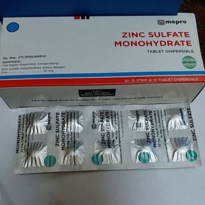 tablet zinc sulfate 20mg HARGA PERSTRIP