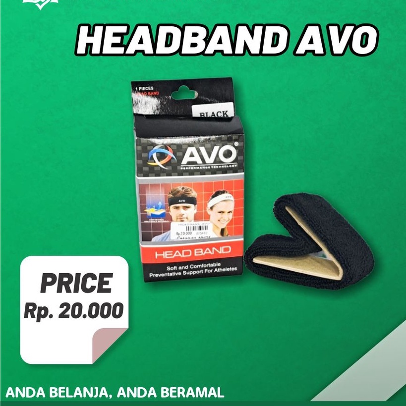 HEAD BAND AVO | KAIN KEPALA POLOS