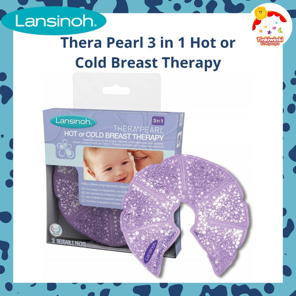 LANSINOH Thera Pearl 3 in 1 Hot or Cold Breast Therapy