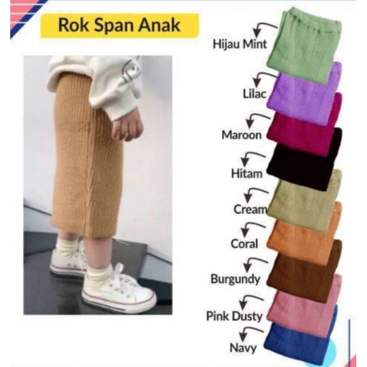 Rok Anak Span Rajut Premium 1-5 tahun