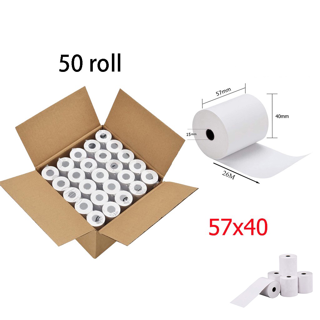 

printer resi kertas termal ppob 58x40 mm kualitas tinggi hitam warna transparan pengiriman indonesia
