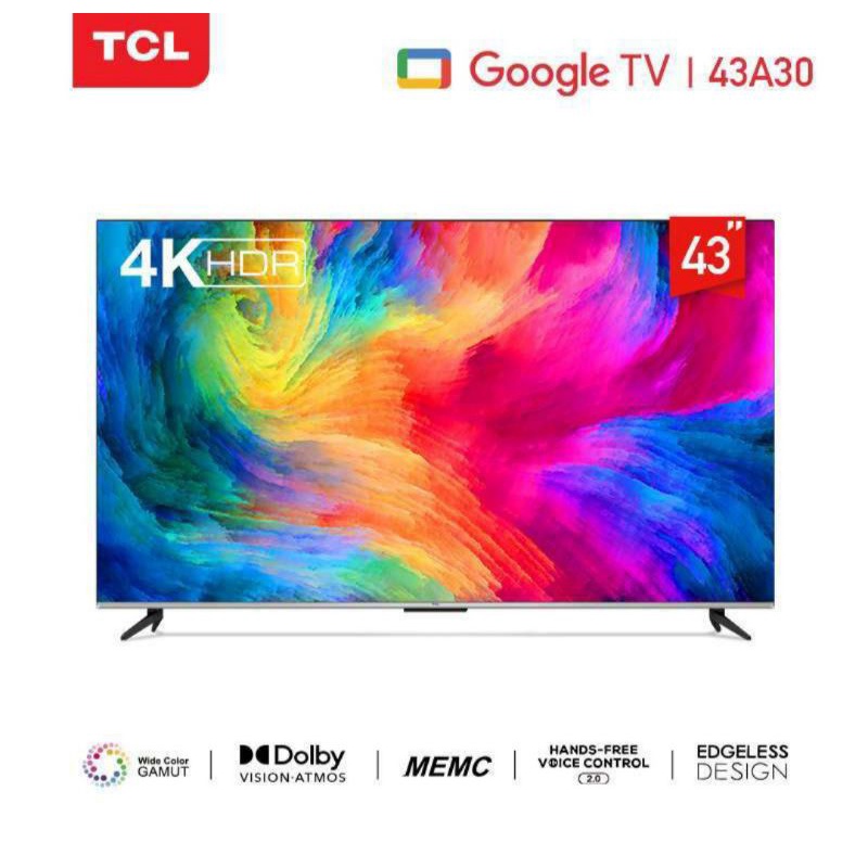 TCL 43A30 smart tv 43 inch google tv