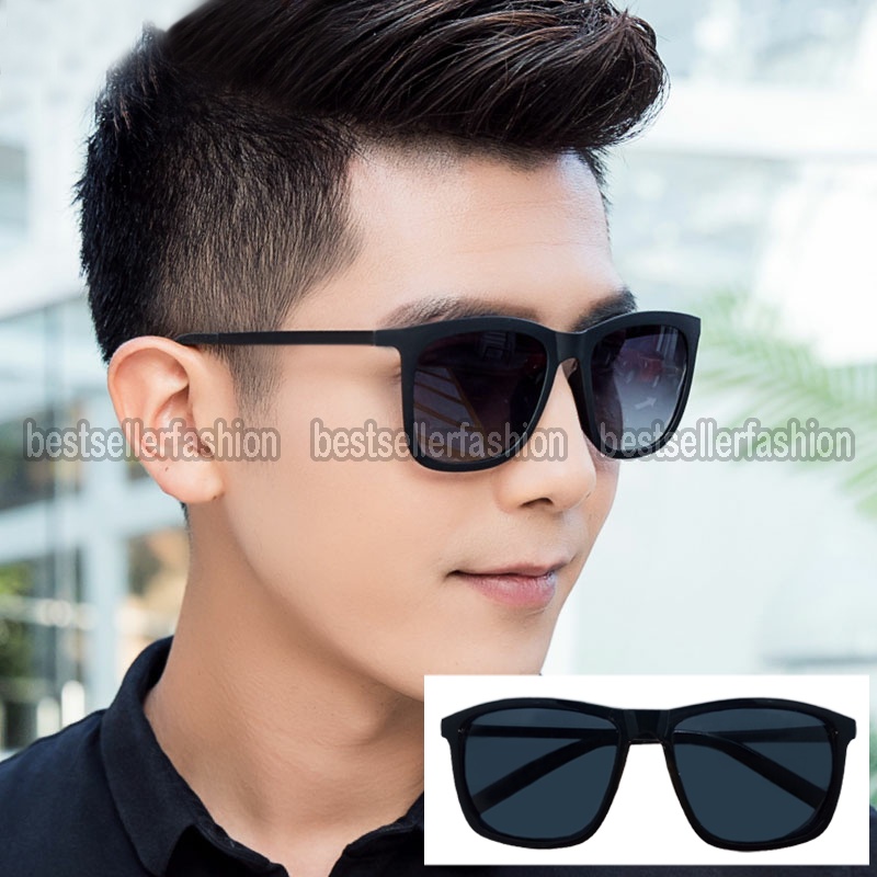 (COD) Kacamata Hitam Fashion Wanita Pria Bingkai Hitam Anti-UV Kaca mata Import Kacamata Fashion Outdoor Kacamata Mengemudi Kacamata Gaya Cewek Cowok Eyeglasses / Aksesoris Wanita / Sunglasses Unisex /Eyewear